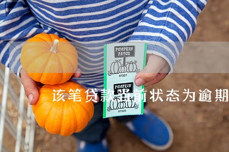 该笔贷款当前状态为逾期 该笔贷款当前状态为逾期