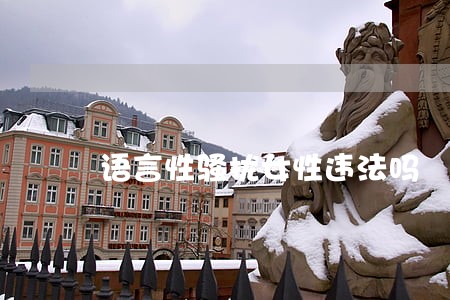 语言性骚扰女性违法吗 语言性骚扰女性违法吗