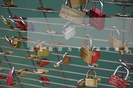 说爱我却为了小孩不敢离婚 说爱我却为了小孩不敢离婚