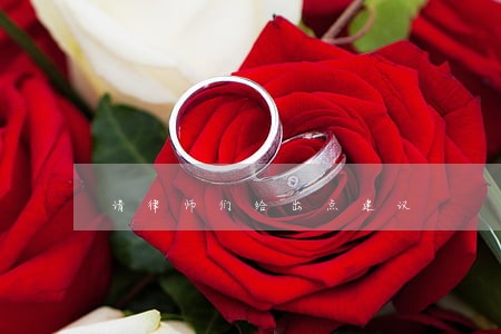 请律师们给出点建议 请律师们给出点建议