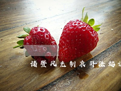 诸暨风光制衣司法起诉