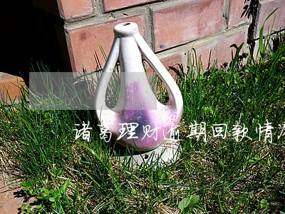诸葛理财逾期回款情况 诸葛理财逾期回款情况