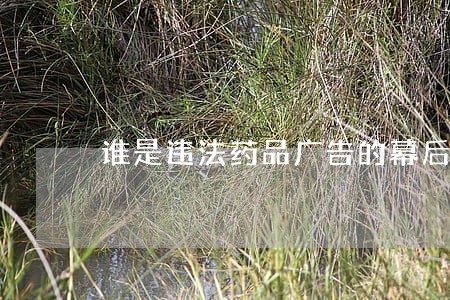谁是违法药品广告的幕后黑手 谁是违法药品广告的幕后黑手
