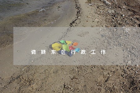 调研东区行政工作 调研东区行政工作