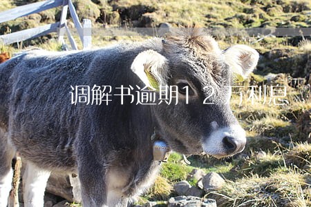 调解书逾期12万利息 调解书逾期12万利息