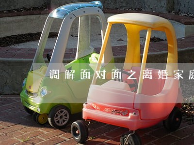 调解面对面之离婚家庭矛盾 调解面对面之离婚家庭矛盾