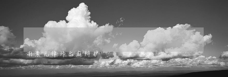 谢素光律师出庭辩护 谢素光律师出庭辩护