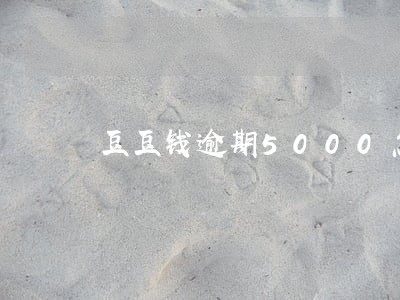 豆豆钱逾期5000怎么办 豆豆钱逾期5000怎么办