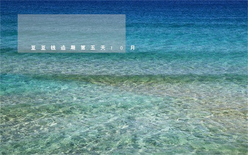 豆豆钱逾期第五天10月 豆豆钱逾期第五天10月