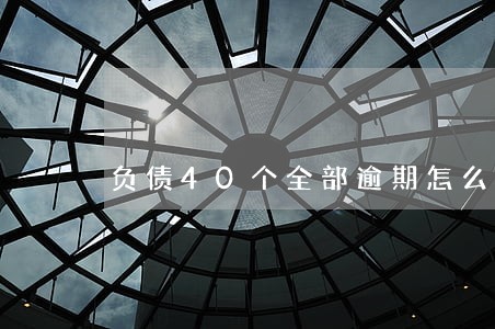 负债40个全部逾期怎么上岸 负债40个全部逾期怎么上岸