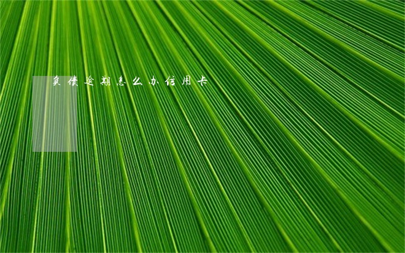 负债逾期怎么办信用卡 负债逾期怎么办信用卡
