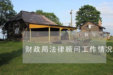 财政局法律顾问工作情况
