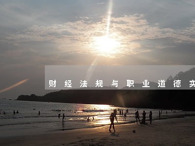 财经法规与职业道德实训 财经法规与职业道德实训