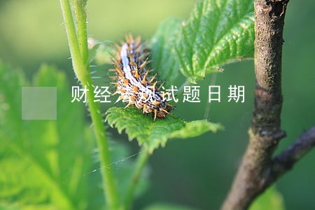 财经法规试题日期 财经法规试题日期