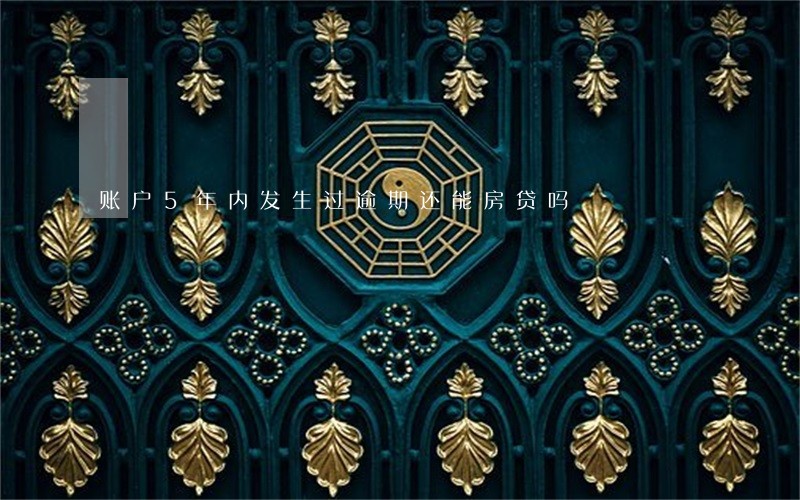 账户5年内发生过逾期还能房贷吗 账户5年内发生过逾期还能房贷吗