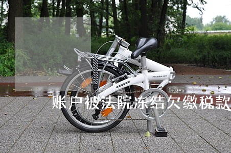 账户被法院冻结欠缴税款 账户被法院冻结欠缴税款