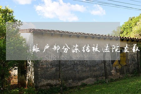 账户部分冻结被法院支取 账户部分冻结被法院支取