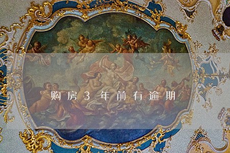 购房3年前有逾期 购房3年前有逾期