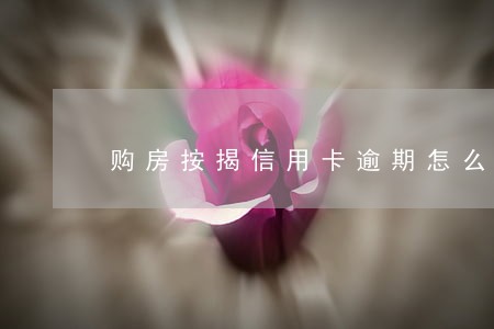 购房按揭信用卡逾期怎么办