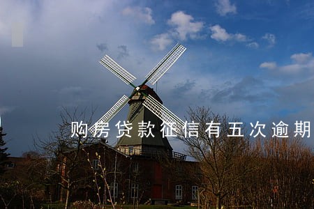 购房贷款征信有五次逾期 购房贷款征信有五次逾期