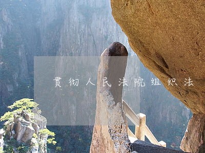 贯彻人民法院组织法 贯彻人民法院组织法