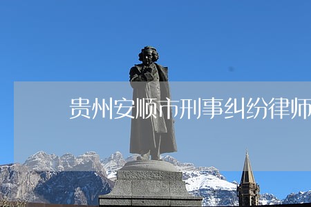 贵州安顺市刑事纠纷律师收费 贵州安顺市刑事纠纷律师收费