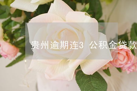 贵州逾期连3公积金贷款 贵州逾期连3公积金贷款