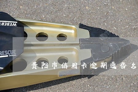 贵阳市信用卡逾期通告名单