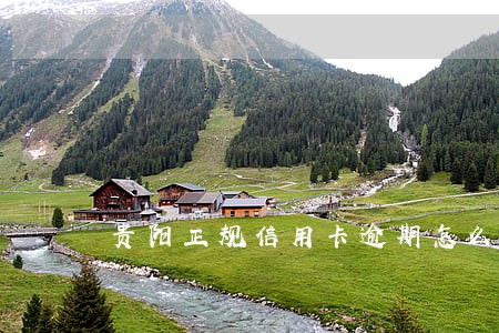 贵阳正规信用卡逾期怎么办 贵阳正规信用卡逾期怎么办