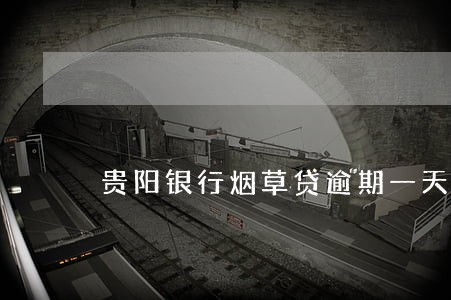 贵阳银行烟草贷逾期一天会怎么样 贵阳银行烟草贷逾期一天会怎么样