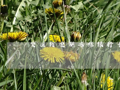 贷上钱逾期冻结银行卡吗 贷上钱逾期冻结银行卡吗