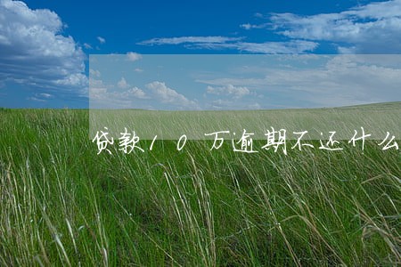 贷款10万逾期不还什么后果 贷款10万逾期不还什么后果