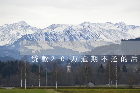 贷款20万逾期不还的后果 贷款20万逾期不还的后果