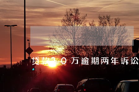 贷款20万逾期两年诉讼期限 贷款20万逾期两年诉讼期限