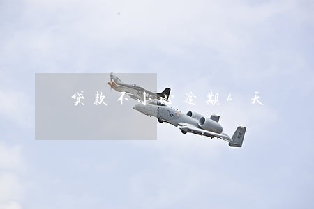 贷款不小心逾期4天 贷款不小心逾期4天