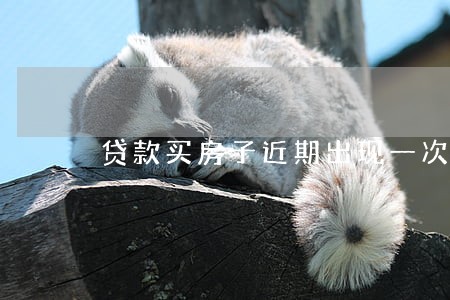 贷款买房子近期出现一次逾期 贷款买房子近期出现一次逾期