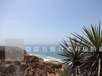 贷款五级分类对应的逾期天数 贷款五级分类对应的逾期天数