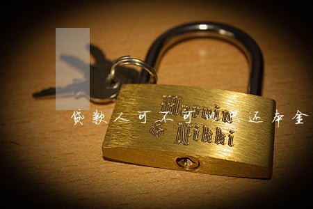 贷款人可不可以只还本金 贷款人可不可以只还本金