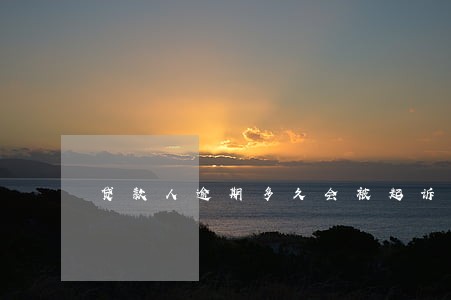 贷款人逾期多久会被起诉