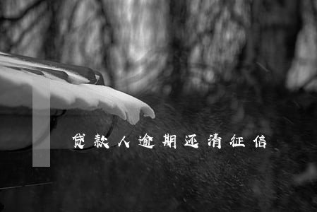 贷款人逾期还清征信 贷款人逾期还清征信