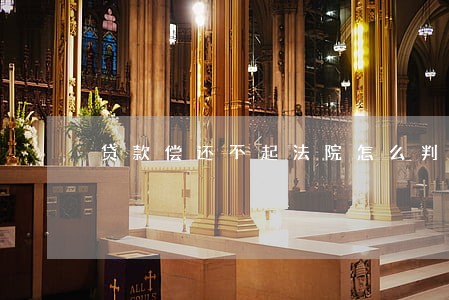 贷款偿还不起法院怎么判