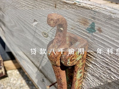 贷款八千逾期一年利息两千多 贷款八千逾期一年利息两千多