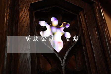 贷款公注意逾期 贷款公注意逾期