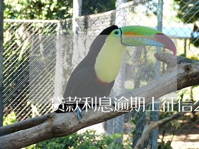 贷款利息逾期上征信么 贷款利息逾期上征信么