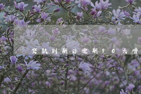 贷款到期日逾期90天增值税 贷款到期日逾期90天增值税