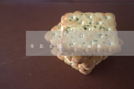 贷款发生1次逾期 贷款发生1次逾期