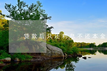 贷款后只还利息不还本金 贷款后只还利息不还本金