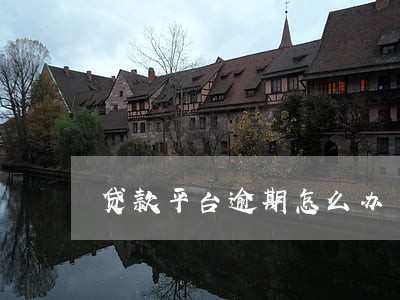 贷款平台逾期怎么办 贷款平台逾期怎么办