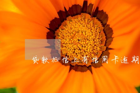 贷款征信上有信用卡逾期 贷款征信上有信用卡逾期