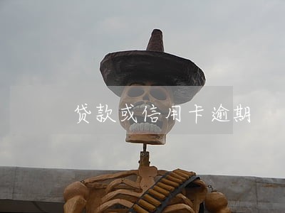 贷款或信用卡逾期